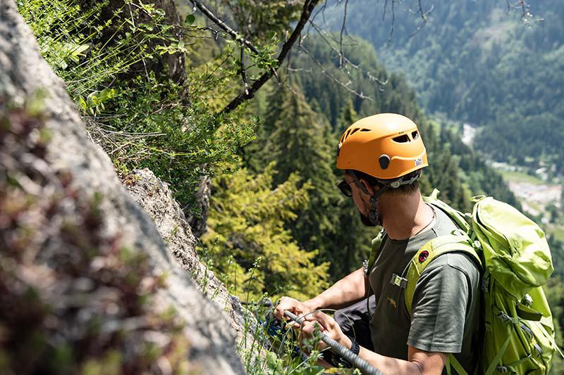 Ferrata Stuller Wasserfall