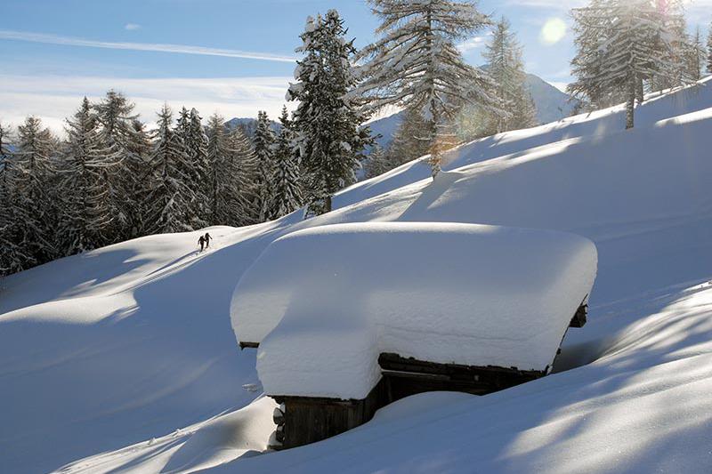 Malga Ulfas in inverno