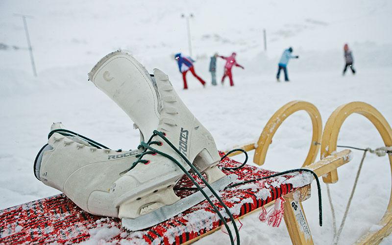 Eislaufen auf dem Natureislaufplatz